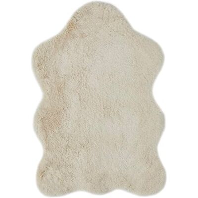 -LUXOR- living Fellteppich Coste gemütlicher weicher Hochflor Kunstfell Teppich 55 x 80 cm beige -LUXOR- living Fellteppich Coste gemütlicher weicher Hochflor Kunstfell Teppich 55 x 80 cm beige