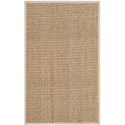 Safavieh Naturfaser Teppich für Wohnzimmer, Esszimmer, Schlafzimmer Natural Fiber Collection, Kurzer Flor, Natürlich und braun, 61 X 91 cm Safavieh Naturfaser Teppich für Wohnzimmer, Esszimmer, Schlafzimmer Natural Fiber Collection, Kurzer Flor, Natürlich und braun, 61 X 91 cm