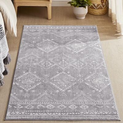 SONGMICS HOME SONGMICS Boho Teppich, 80 x 150 cm, Schlafzimmer Teppich, Wohnzimmerteppich, rutschfesterteppich, waschbarerteppich, flauschig, Dekoration, für Wohnzimmer, hellgrau TAR026G01 SONGMICS HOME SONGMICS Boho Teppich, 80 x 150 cm, Schlafzimmer Teppich, Wohnzimmerteppich, rutschfesterteppich, waschbarerteppich, flauschig, Dekoration, für Wohnzimmer, hellgrau TAR026G01