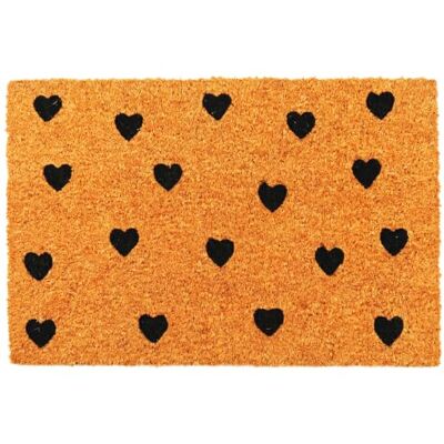 Relaxdays Fußmatte Kokos 60x40, Türvorleger Herzchen, Mehrfarbig rutschfest, wetterfest, Fußabstreifer innen & außen Relaxdays Fußmatte Kokos 60x40, Türvorleger Herzchen, Mehrfarbig rutschfest, wetterfest, Fußabstreifer innen & außen
