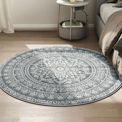 SONGMICS HOME Runder Teppich 120 cm Durchmesser Boho-Stil - Teppich SONGMICS HOME Runder Teppich 120 cm Durchmesser Boho-Stil - Teppich
