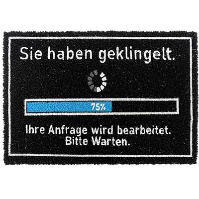 Relaxdays Fußmatte Kokos 60x40cm, Türvorleger Spruch, rutschfest, wetterfest, Fußabstreifer innen & außen, schwarz Relaxdays Fußmatte Kokos 60x40cm, Türvorleger Spruch, rutschfest, wetterfest, Fußabstreifer innen & außen, schwarz