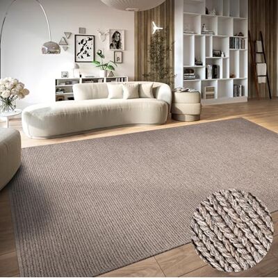 Villeroy & Boch Wollteppich Francois Natur Wohnzimmerteppich Handgewebt & Natürlich Boho Teppich Wolle für Wohnzimmer, Schlafzimmer, Esszimmer, Flur, Küche – Linen, 60x90cm Villeroy & Boch Wollteppich Francois Natur Wohnzimmerteppich Handgewebt & Natürlich Boho Teppich Wolle für Wohnzimmer, Schlafzimmer, Esszimmer, Flur, Küche – Linen, 60x90cm