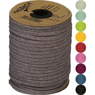 Halbach Seidenbänder Premium Papier Strickschlauch Breite: 4mm Länge: 30m Schlauchgarn befüllbar und reißfest, Papiergarn für Namensschilder Kinderzimmer oder zum basteln, Farbe: Dunkelbraun Halbach Seidenbänder Premium Papier Strickschlauch Breite: 4mm Länge: 30m Schlauchgarn befüllbar und reißfest, Papiergarn für Namensschilder Kinderzimmer oder zum basteln, Farbe: Dunkelbraun
