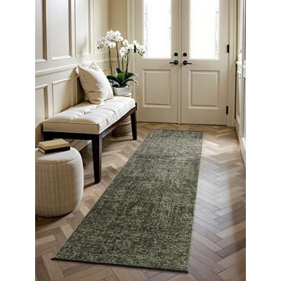 ELLE Decoration Brilliance Kurzflor Läufer Prisma, Wohnzimmerteppich mit Raster Design, Kachel, Quadrat Muster, Glänzender, Moderner Teppich für Wohnzimmer, Schlafzimmer Grün, 80x250 cm ELLE Decoration Brilliance Kurzflor Läufer Prisma, Wohnzimmerteppich mit Raster Design, Kachel, Quadrat Muster, Glänzender, Moderner Teppich für Wohnzimmer, Schlafzimmer Grün, 80x250 cm