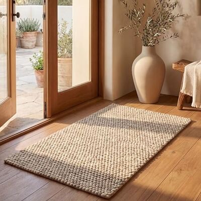 Safavieh Naturfaser Teppich für Wohnzimmer, Esszimmer, Schlafzimmer Natural Fiber Collection, Kurzer Flor, Beige, 61 x 91 cm Safavieh Naturfaser Teppich für Wohnzimmer, Esszimmer, Schlafzimmer Natural Fiber Collection, Kurzer Flor, Beige, 61 x 91 cm