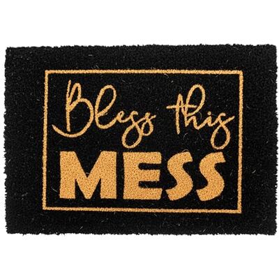 Relaxdays Fußmatte Kokos 60x40cm, Türvorleger Spruch, rutschfest, wetterfest, Fußabstreifer innen & außen, schwarz Relaxdays Fußmatte Kokos 60x40cm, Türvorleger Spruch, rutschfest, wetterfest, Fußabstreifer innen & außen, schwarz