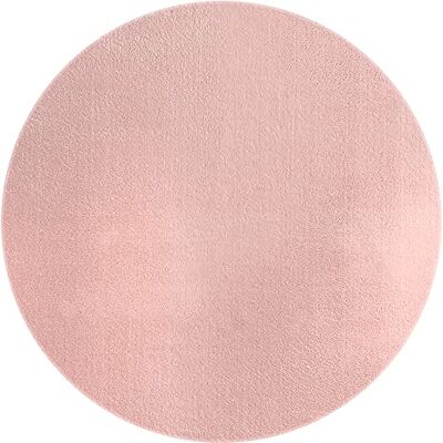 Mias Teppiche Mia's Teppiche Olivia Wohnzimmer/Schlafzimmer Teppich waschbar 120 cm Rund, Rosa Mias Teppiche Mia's Teppiche Olivia Wohnzimmer/Schlafzimmer Teppich waschbar 120 cm Rund, Rosa
