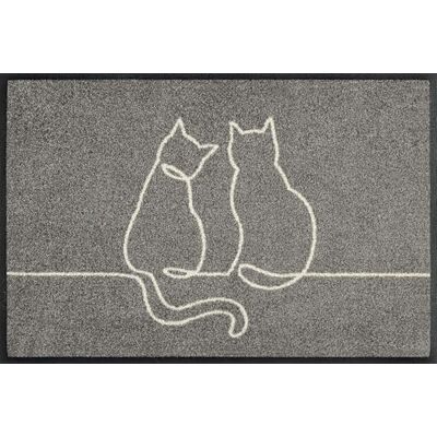 Wash+Dry w+d Design Lovetails 40x60cm, innen und außen, waschbar, Grau Wash+Dry w+d Design Lovetails 40x60cm, innen und außen, waschbar, Grau