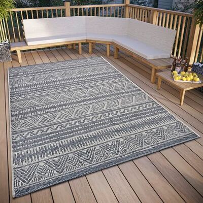 Hanse Home Loto Teppich - Innen/Außen, 120x65 cm, Grau, Beige Hanse Home Loto Teppich - Innen/Außen, 120x65 cm, Grau, Beige