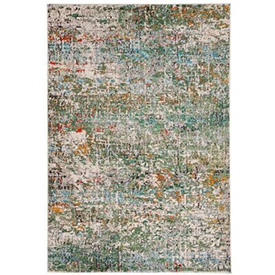 Safavieh Zeitgenössische Teppich für Wohnzimmer, Esszimmer, Schlafzimmer Madison Collection, Kurzer Flor, Silber und Elfenbein, 61 X 91 cm Safavieh Zeitgenössische Teppich für Wohnzimmer, Esszimmer, Schlafzimmer Madison Collection, Kurzer Flor, Silber und Elfenbein, 61 X 91 cm
