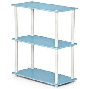 Furinno Turn-N-Tube 3-stufiges Kompaktregal Hellblau/Weiß - Aufbewahrungsregal Furinno Turn-N-Tube 3-stufiges Kompaktregal Hellblau/Weiß - Aufbewahrungsregal