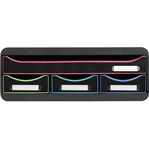 Exacompta 319914D Toolbox Harlekin mit 4 Schubladen aus Recycling-Kunststoff zur Aufbewahrung kleiner Utensilien 27 x 35,5 x 13,5 cm. Ideal für Büro und Schreibtisch. Blauer Engel schwarz bunt Exacompta 319914D Toolbox Harlekin mit 4 Schubladen aus Recycling-Kunststoff zur Aufbewahrung kleiner Utensilien 27 x 35,5 x 13,5 cm. Ideal für Büro und Schreibtisch. Blauer Engel schwarz bunt