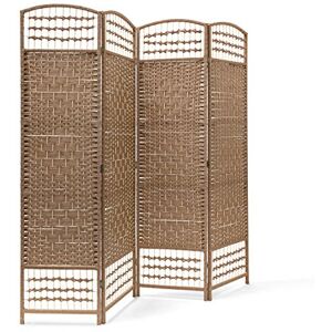Relaxdays Paravent H x B x T: 179 x 180 x 2 cm faltbarer Raumteiler und Spanische Wand mit Streben aus Bambus als Sichtschutz bestehend aus 4 Elementen als blickdichter Raumtrenner aus Holz, natur Relaxdays Paravent H x B x T: 179 x 180 x 2 cm faltbarer Raumteiler und Spanische Wand mit Streben aus Bambus als Sichtschutz bestehend aus 4 Elementen als blickdichter Raumtrenner aus Holz, natur