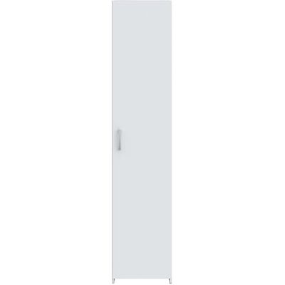Forte ECONOBOX Kleiderschrank 40, schmaler moderner Schrank, 1-türig, Garderobenschrank, Flur, Holzwerkstoff, Weiß, 40 cm breit x 190,5 cm hoch x 54,4 cm tief Forte ECONOBOX Kleiderschrank 40, schmaler moderner Schrank, 1-türig, Garderobenschrank, Flur, Holzwerkstoff, Weiß, 40 cm breit x 190,5 cm hoch x 54,4 cm tief