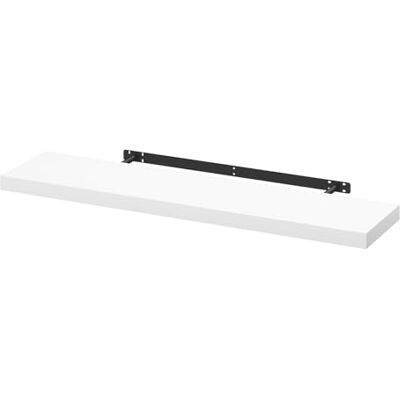 WOLTU Wandboard Wandregal CD DVD Regal Bücherregal Schweberegal Holz Board 100x22.9x3.8cm Weiß für Büro, Wohnzimmer, Schlafzimmer, Küche RG9317ws WOLTU Wandboard Wandregal CD DVD Regal Bücherregal Schweberegal Holz Board 100x22.9x3.8cm Weiß für Büro, Wohnzimmer, Schlafzimmer, Küche RG9317ws