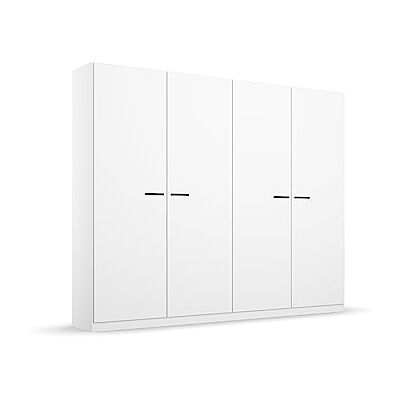 Rauch Möbel Florenz Schrank Kleiderschrank Drehtürenschrank, Alpinweiß, 4-türig, inkl. 2 Kleiderstangen, 2 Einlegeböden BxHxT 226x210x54 cm Rauch Möbel Florenz Schrank Kleiderschrank Drehtürenschrank, Alpinweiß, 4-türig, inkl. 2 Kleiderstangen, 2 Einlegeböden BxHxT 226x210x54 cm