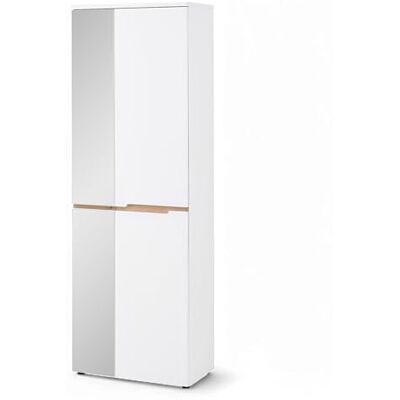 Stella Trading Memphis Garderobenschrank mit Spiegel in Weiß, Artisan Eiche Optik Flurgarderoben Schrank mit viel Stauraum 65 x 192 x 38 cm (B/H/T) Stella Trading Memphis Garderobenschrank mit Spiegel in Weiß, Artisan Eiche Optik Flurgarderoben Schrank mit viel Stauraum 65 x 192 x 38 cm (B/H/T)