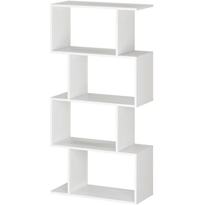 RICOO Standregal 4 Regalböden WM074-WM Raumteiler Regal weiß matt 140×70×30 cm Bücherregal Holzregal Wand Würfelregal Büroregal klein Regale & Ablagen Bookshelf Wandregal Holz RICOO Standregal 4 Regalböden WM074-WM Raumteiler Regal weiß matt 140×70×30 cm Bücherregal Holzregal Wand Würfelregal Büroregal klein Regale & Ablagen Bookshelf Wandregal Holz
