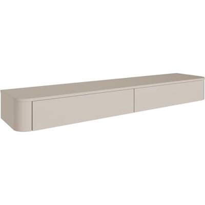 Selsey Hängendes TV-Lowboard 175 cm – Minimalistisches TV-Schrank in Kaschmir-Matt, mit Stauraum – Elegantes TV-Board für Wohnwand Wohnzimmer, MDF & Spanplatte, Kaschmirgrau Selsey Hängendes TV-Lowboard 175 cm – Minimalistisches TV-Schrank in Kaschmir-Matt, mit Stauraum – Elegantes TV-Board für Wohnwand Wohnzimmer, MDF & Spanplatte, Kaschmirgrau