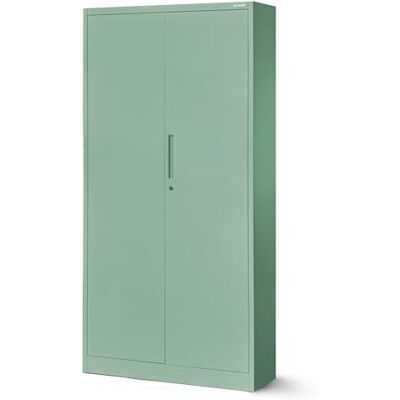 Jan Nowak Aktenschrank C001 Büroschrank Metallschrank Stahlschrank Aufbewahrungsschrank Pulverbeschichtet 4 Verstellbare Fachböden Abschließbar 185 cm x 90 cm x 40 cm (Pastellgrün) Jan Nowak Aktenschrank C001 Büroschrank Metallschrank Stahlschrank Aufbewahrungsschrank Pulverbeschichtet 4 Verstellbare Fachböden Abschließbar 185 cm x 90 cm x 40 cm (Pastellgrün)