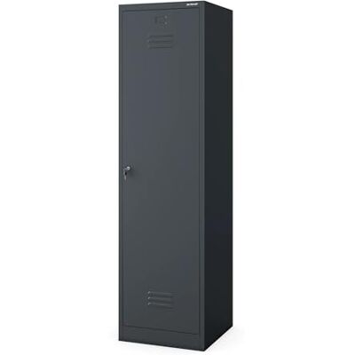 Jan Nowak Besenschrank Haushaltsschrank Metall Agnes 50 x 185 x 50 cm Mehrzweckschrank Weiß mit Regale und Kleiderstange Schloss, Belüftung Putzschrank Schmal 50 cm Breit Anthrazit Jan Nowak Besenschrank Haushaltsschrank Metall Agnes 50 x 185 x 50 cm Mehrzweckschrank Weiß mit Regale und Kleiderstange Schloss, Belüftung Putzschrank Schmal 50 cm Breit Anthrazit