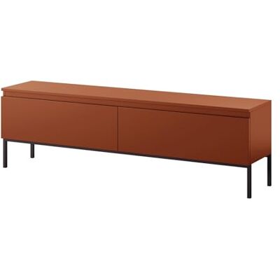 Selsey Bemmi TV-Lowboard TV-Schrank stehend, Ziegelrot mit Metallbeinen, 150 cm Selsey Bemmi TV-Lowboard TV-Schrank stehend, Ziegelrot mit Metallbeinen, 150 cm