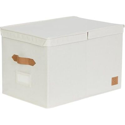 LOVE !T STORE !T LOVE IT STORE IT Premium Aufbewahrungsbox mit Deckel XL Box Aufbewahrung aus Leinen Stoff Beschriftbar Verstärkt Extra groß und stabil Beige 50x33x32 cm LOVE !T STORE !T LOVE IT STORE IT Premium Aufbewahrungsbox mit Deckel XL Box Aufbewahrung aus Leinen Stoff Beschriftbar Verstärkt Extra groß und stabil Beige 50x33x32 cm