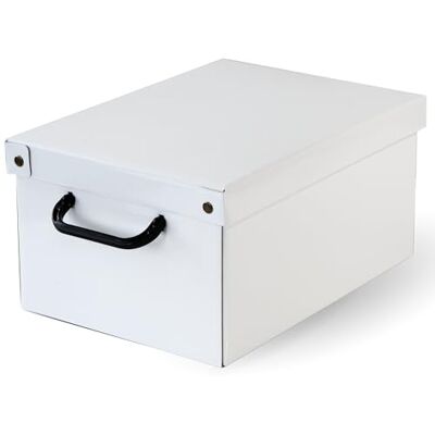 Lavatelli Aufbewahrungsbox aus Karton, Geschenkbox aus pappe mit deckel 25x35x17,5cm WEISS, KLEINE, 1 Stück Box aufbewahrung mit deckel für Kleidung, für Garderobe, für vakuumbeulteln Lavatelli Aufbewahrungsbox aus Karton, Geschenkbox aus pappe mit deckel 25x35x17,5cm WEISS, KLEINE, 1 Stück Box aufbewahrung mit deckel für Kleidung, für Garderobe, für vakuumbeulteln