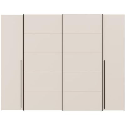 Forte NARAGO Kleiderschrank 270, moderner Dreh-/Schwebetürenschrank, 4-türig, Holzwerkstoff, Kaschmir Beige, 270,3 cm breit x 210,5 cm hoch x 61,2 cm tief Forte NARAGO Kleiderschrank 270, moderner Dreh-/Schwebetürenschrank, 4-türig, Holzwerkstoff, Kaschmir Beige, 270,3 cm breit x 210,5 cm hoch x 61,2 cm tief