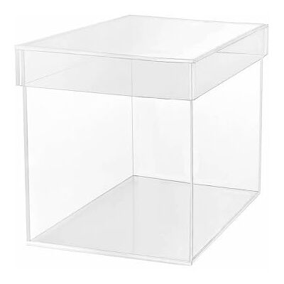 TUKA-i-AKUT 15x15x15cm Acrylbox 5-Seitig mit Deckel, Würfelform Acryl Schaukasten Transparente Geschenkbox, Präsentationsbox Vitrine für Museum Sammler Schmuck Kosmetik Deko Aufbewahrung, TKD8254 TUKA-i-AKUT 15x15x15cm Acrylbox 5-Seitig mit Deckel, Würfelform Acryl Schaukasten Transparente Geschenkbox, Präsentationsbox Vitrine für Museum Sammler Schmuck Kosmetik Deko Aufbewahrung, TKD8254