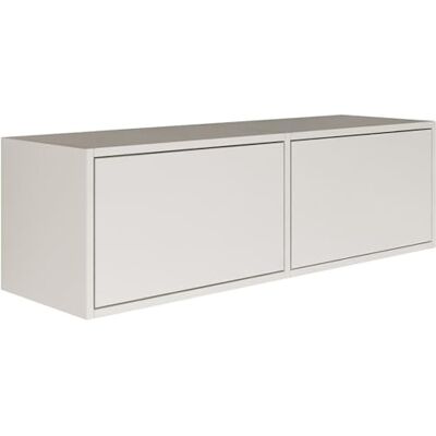 Selsey TV Lowboard Weiß Farbe Moderne Fernseher Kommode 100 x 30 x 30 cm (BxTxH) TV Unterschrank für Wohnzimmer Schrank mit Klappen Push to Open Lowboard Hängend TV Cabinet Wandmontage Selsey TV Lowboard Weiß Farbe Moderne Fernseher Kommode 100 x 30 x 30 cm (BxTxH) TV Unterschrank für Wohnzimmer Schrank mit Klappen Push to Open Lowboard Hängend TV Cabinet Wandmontage