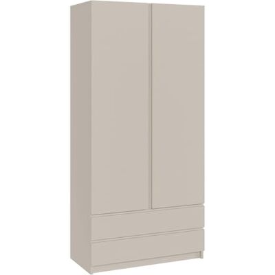 Selsey Schrank Kaschmir Moderner 2-Türen Kleiderschrank Kinderzimmer 100 cm Breit Push-to-Open Inkl. Kleiderstange, 6 Regale, 2 Schubladen Kinderspielzimmer Schlafzimmer Garderobe Möbel Selsey Schrank Kaschmir Moderner 2-Türen Kleiderschrank Kinderzimmer 100 cm Breit Push-to-Open Inkl. Kleiderstange, 6 Regale, 2 Schubladen Kinderspielzimmer Schlafzimmer Garderobe Möbel