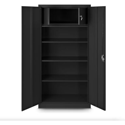 Jan Nowak Aktenschrank mit Geheimfach C001D Metallschrank Büroschrank Stahlblech Pulverbeschichtung Werkzeugschrank Büroschrank 185 cm x 90 cm x 45 cm Schwarz Jan Nowak Aktenschrank mit Geheimfach C001D Metallschrank Büroschrank Stahlblech Pulverbeschichtung Werkzeugschrank Büroschrank 185 cm x 90 cm x 45 cm Schwarz