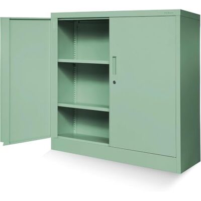 Jan Nowak Kleiner Aktenschrank C001B Büroschrank Metallschrank Aufbewahrungsschrank 2 Verstellbare Fachböden Pulverbeschichtet Abschließbar 92,5 cm x 90 cm x 40 cm (Pastellgrün) Jan Nowak Kleiner Aktenschrank C001B Büroschrank Metallschrank Aufbewahrungsschrank 2 Verstellbare Fachböden Pulverbeschichtet Abschließbar 92,5 cm x 90 cm x 40 cm (Pastellgrün)