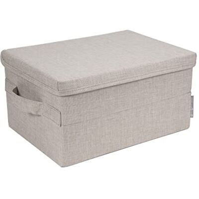 Bigso Beige Aufbewahrungsbox mit Deckel - Aufbewahrungsbox Bigso Beige Aufbewahrungsbox mit Deckel - Aufbewahrungsbox