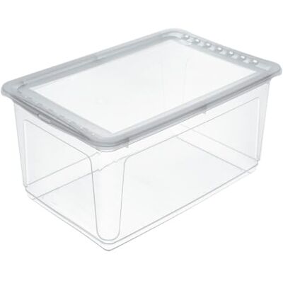 keeeper Aufbewahrungsbox mit Air Control System, Clearbox, 43 l, 59 x 39 x 27 cm, Bea, Natur (Transparent) keeeper Aufbewahrungsbox mit Air Control System, Clearbox, 43 l, 59 x 39 x 27 cm, Bea, Natur (Transparent)