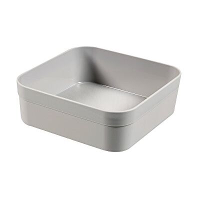 Curver Schubladen Organizer quadratisch 15 x 15 x 5 cm Infinity Schubladeneinsatz für Büro Küche Bad Aufbewahrungsbox grau Curver Schubladen Organizer quadratisch 15 x 15 x 5 cm Infinity Schubladeneinsatz für Büro Küche Bad Aufbewahrungsbox grau