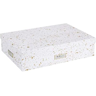 BIGSO BOX OF SWEDEN BIGSO JAKOB Sortierkasten mit 12 Fächern – Aufbewahrungsbox mit Deckel und Griff für Accessoires, Bürobedarf, Kosmetik usw. – Fächerbox aus Faserplatte und Papier – gold gesprenkelt BIGSO BOX OF SWEDEN BIGSO JAKOB Sortierkasten mit 12 Fächern – Aufbewahrungsbox mit Deckel und Griff für Accessoires, Bürobedarf, Kosmetik usw. – Fächerbox aus Faserplatte und Papier – gold gesprenkelt