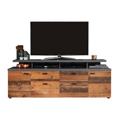 trendteam smart living Mood TV-Schrank Matera/Alteiche TV-Lowboard mit 4 Fächern und 2 Schubladen (BxHxT) 180 x 66 x 47 cm Kabeldurchführung Kratzfest trendteam smart living Mood TV-Schrank Matera/Alteiche TV-Lowboard mit 4 Fächern und 2 Schubladen (BxHxT) 180 x 66 x 47 cm Kabeldurchführung Kratzfest