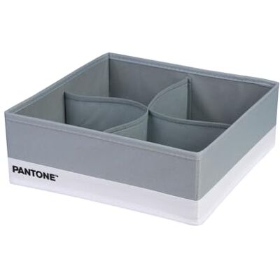 osama home Pantone Organizer Schrank und Schubladen platzsparend 1 Stück 4 Fächer Wäsche Zubehör Organizer Schubladen Bad Schlafzimmer Aufbewahrungsschrank Faltbare Schubladen 28x28x10 cm, Grau osama home Pantone Organizer Schrank und Schubladen platzsparend 1 Stück 4 Fächer Wäsche Zubehör Organizer Schubladen Bad Schlafzimmer Aufbewahrungsschrank Faltbare Schubladen 28x28x10 cm, Grau