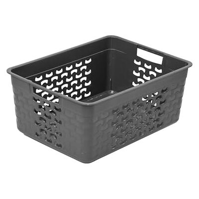BranQ - Home essential BranQ Home essential Universeller, multifunktionaler, Aufbewahrungskorb in Cotton Design, BPA-frei Kunststoff, Grösse L 10 Ltr., 1 Stk. graubraun BranQ - Home essential BranQ Home essential Universeller, multifunktionaler, Aufbewahrungskorb in Cotton Design, BPA-frei Kunststoff, Grösse L 10 Ltr., 1 Stk. graubraun