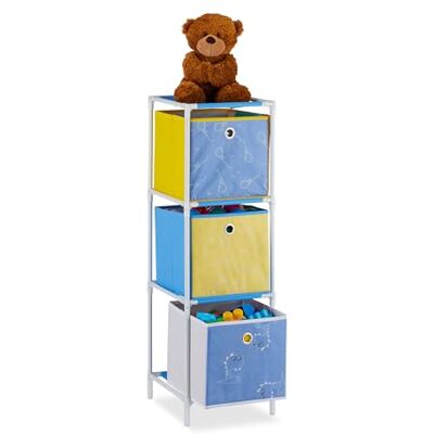 Relaxdays Kinderregal Regal Kinderzimmer, HBT 89x27,5x30 cm, Gelb Relaxdays Kinderregal Regal Kinderzimmer, HBT 89x27,5x30 cm, Gelb