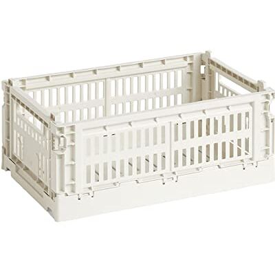 HAY Transportbox Colour Crate S aus recyceltem Polypropylen in der Farbe Off-white HAY Transportbox Colour Crate S aus recyceltem Polypropylen in der Farbe Off-white