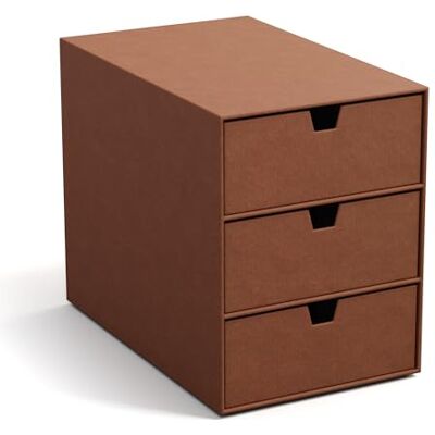 BIGSO BOX OF SWEDEN BIGSO INGRID Schubladenbox für Dokumente und Bürobedarf – Schreibtisch Organizer mit 3 Schubladen – Ablagesystem aus 100% recycelter Faserplatte und Papier in Leinenoptik – sienna BIGSO BOX OF SWEDEN BIGSO INGRID Schubladenbox für Dokumente und Bürobedarf – Schreibtisch Organizer mit 3 Schubladen – Ablagesystem aus 100% recycelter Faserplatte und Papier in Leinenoptik – sienna