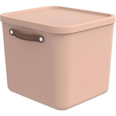 Rotho Maloja Aufbewahrungsbox mit Deckel groß 40l Elegante Boxen Aufbewahrung mit Griff sicher verschließbar stapelbar & modular pflegeleicht rosa Rotho Maloja Aufbewahrungsbox mit Deckel groß 40l Elegante Boxen Aufbewahrung mit Griff sicher verschließbar stapelbar & modular pflegeleicht rosa