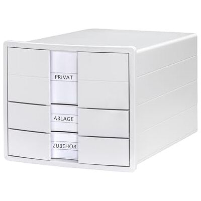 HAN Schubladenbox IMPULS 2.0 mit 3 geschlossenen Schubladen für DIN A4/C4 inkl. Beschriftungsschilder, Unterlagenbox, Boden mit Auszugsperre, möbelschonende Gummifüße, 1017-12, weiß HAN Schubladenbox IMPULS 2.0 mit 3 geschlossenen Schubladen für DIN A4/C4 inkl. Beschriftungsschilder, Unterlagenbox, Boden mit Auszugsperre, möbelschonende Gummifüße, 1017-12, weiß