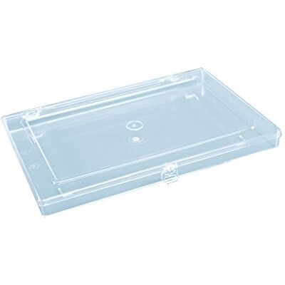 hünersdorff Sortimentskasten: stabile Sortierbox (PS-Classic-Flex, flach) ohne Fachaufteilung, glasklar, Sortierkasten-Maße: T225 x B335 x H32 mm, Made in Germany hünersdorff Sortimentskasten: stabile Sortierbox (PS-Classic-Flex, flach) ohne Fachaufteilung, glasklar, Sortierkasten-Maße: T225 x B335 x H32 mm, Made in Germany
