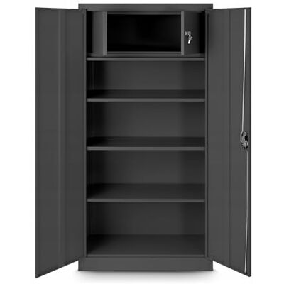 Jan Nowak Aktenschrank mit Geheimfach C001D Metallschrank Büroschrank Stahlblech Pulverbeschichtung Werkzeugschrank Büroschrank 185 cm x 90 cm x 45 cm Anthrazit Jan Nowak Aktenschrank mit Geheimfach C001D Metallschrank Büroschrank Stahlblech Pulverbeschichtung Werkzeugschrank Büroschrank 185 cm x 90 cm x 45 cm Anthrazit