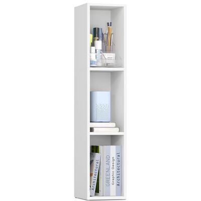 VASAGLE Custos Kollektion Bücherregal, 3-stöckiges Regal, offenes Aufbewahrungsregal, 24 x 20 x 94,8 cm, für Wohnzimmer, Homeoffice, Schlafzimmer, wolkenweiß LBC523W01 VASAGLE Custos Kollektion Bücherregal, 3-stöckiges Regal, offenes Aufbewahrungsregal, 24 x 20 x 94,8 cm, für Wohnzimmer, Homeoffice, Schlafzimmer, wolkenweiß LBC523W01